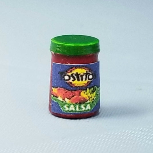Miniature Resin Jar of Tostitos Salsa - 1/12 Scale