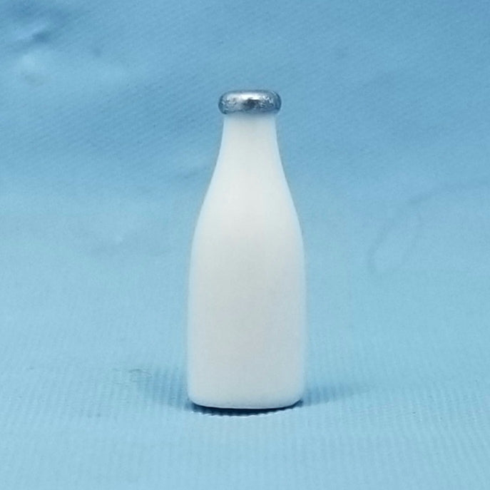 Retro Bottle of Milk - 1/12 Scale Dollhouse Miniature