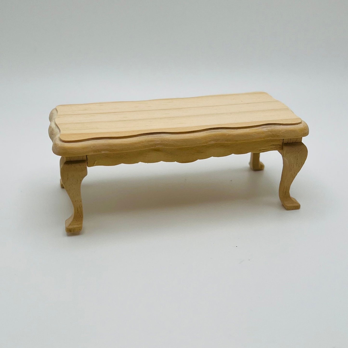 Coffee Table - Unfinished - 1/12 Scale Dollhouse Miniature