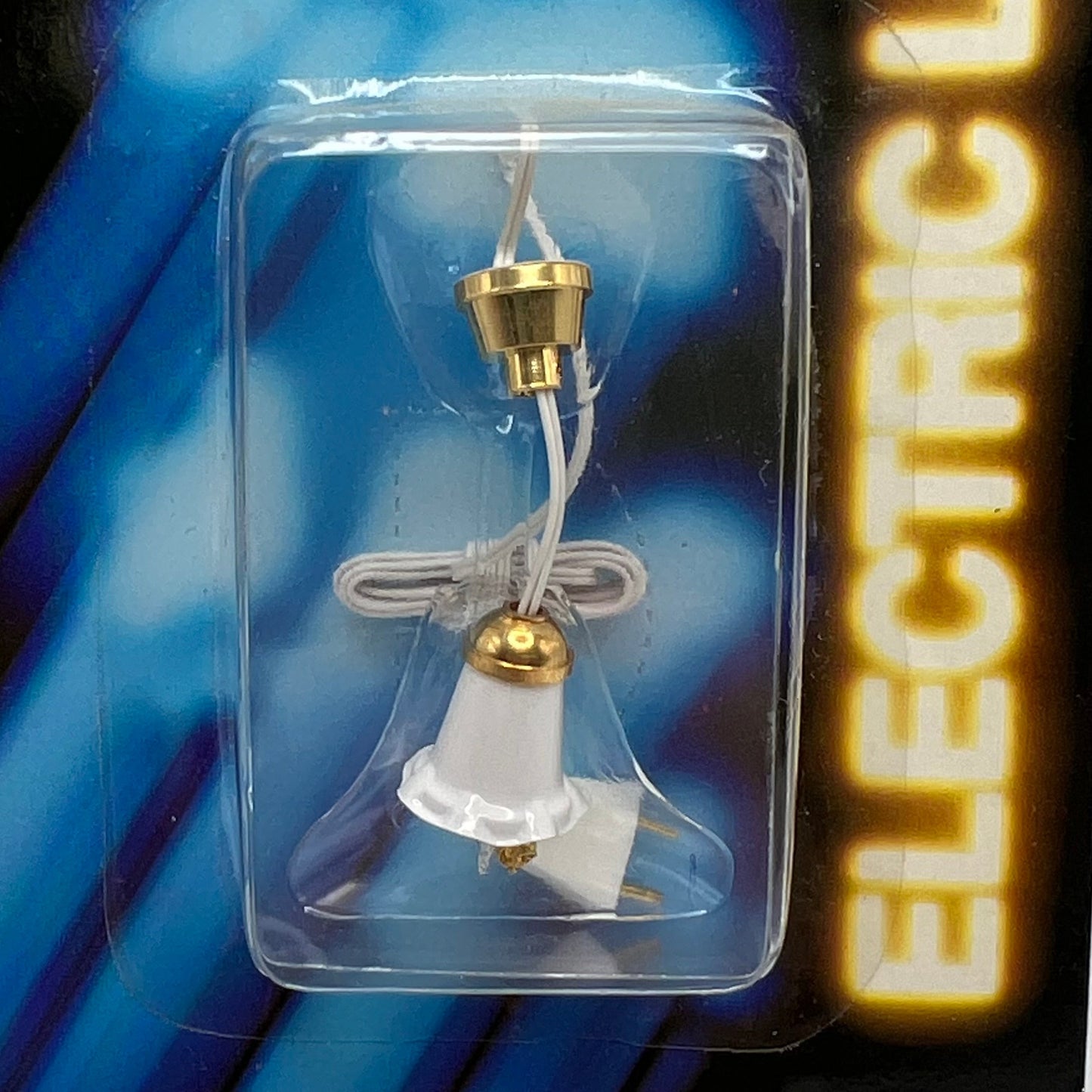 Hanging Single White Tulip Light - 12-Volt - 1/12 Scale Dollhouse Miniature