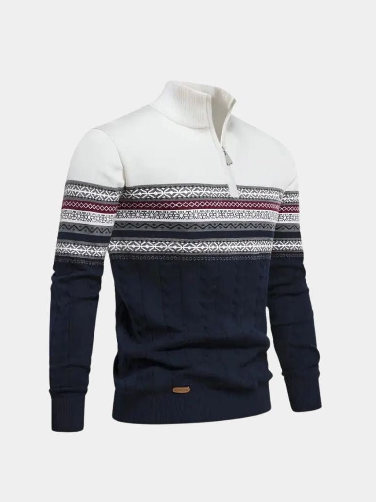 half-zip-knit-pullover-sweater-cross-crown