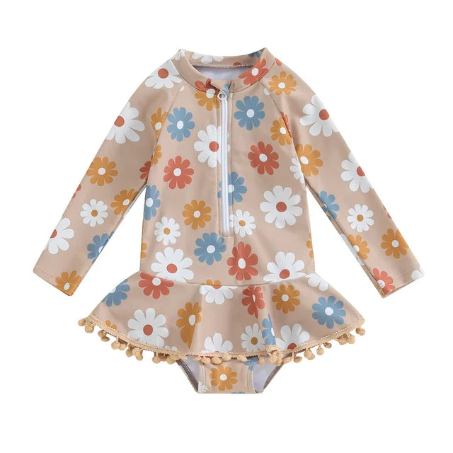 FLOWER POWER Tassel Swimsuit