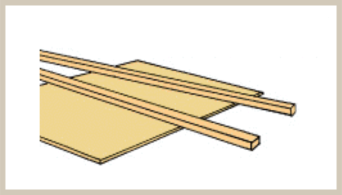 Basswood - Stripwood - 3/16" x 3/16"