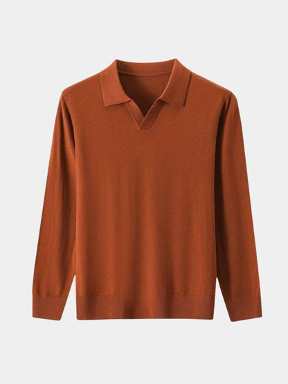 100-wool-knit-v-neck-turndown-pullover-sweater-cross-crown