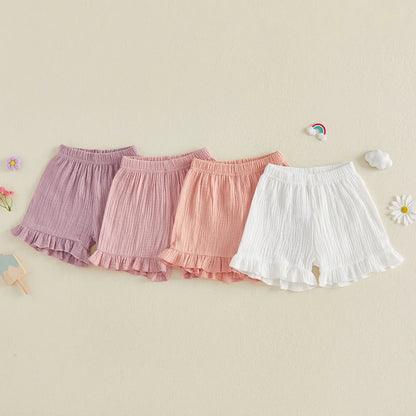 SUMMER Muslin Ruffle Shorts