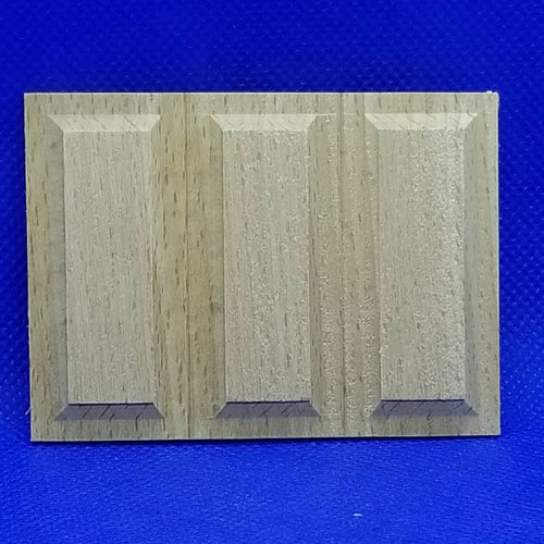 3-Panel Wainscot Panel - 1/12 Scale - Dollhouse Miniature