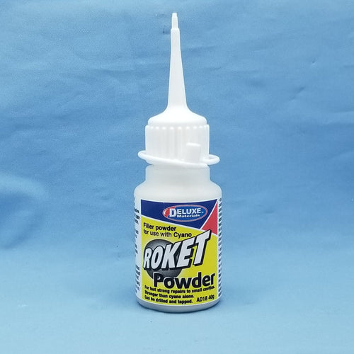 Roket Powder by Deluxe Materials - Filler Powder for Use with Cyano