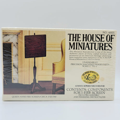 House of Miniatures Kit #40021 - Queen Anne Fire Screen Circa 1725-1760