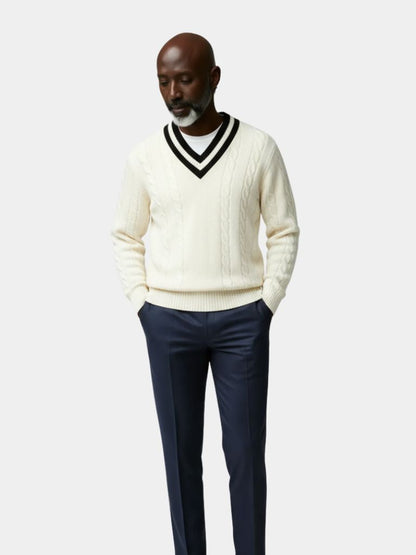 minimalist-v-neck-sweater-cross-crown