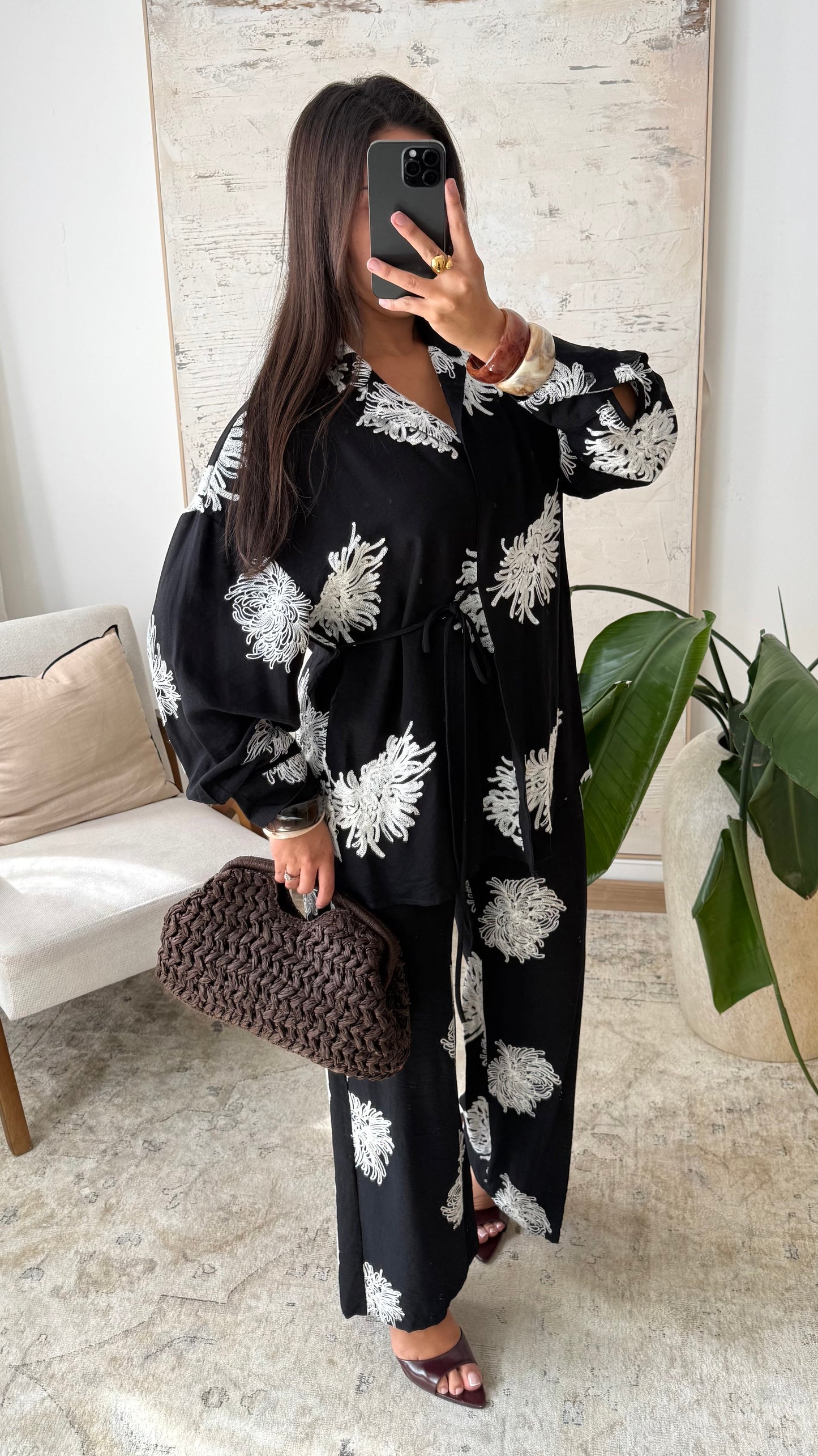 Ensemble Cache Coeur Pantalon I Noir