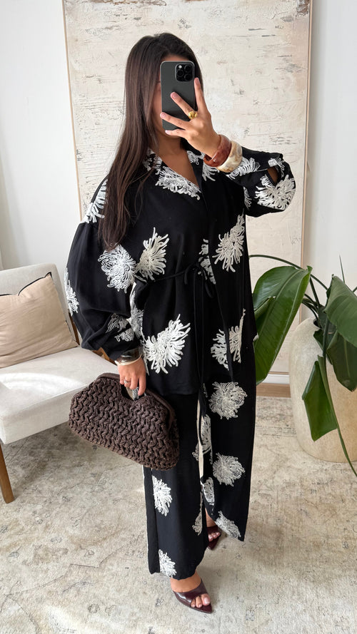 Ensemble Cache Coeur Pantalon I Noir