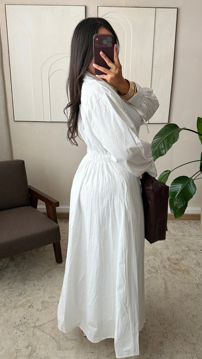 Robe Chemise En Coton I Blanc Copie