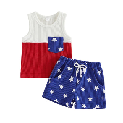 RED WHITE & BLUE Tank Outfit