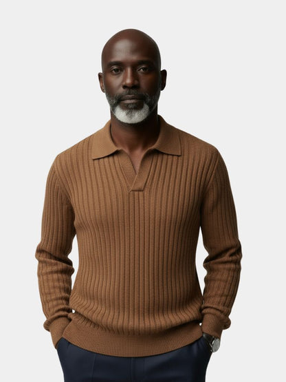 v-neck-polo-sweater-ribbed-cross-crown