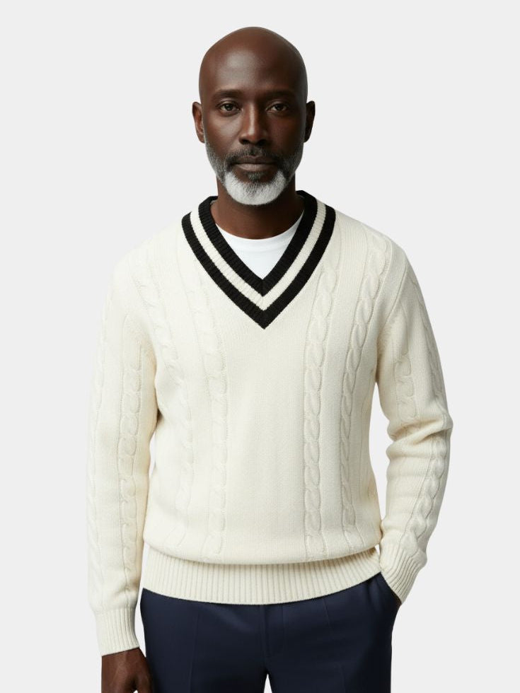 minimalist-v-neck-sweater-cross-crown