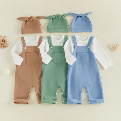 EVERETT Overall Outfit with Beanie