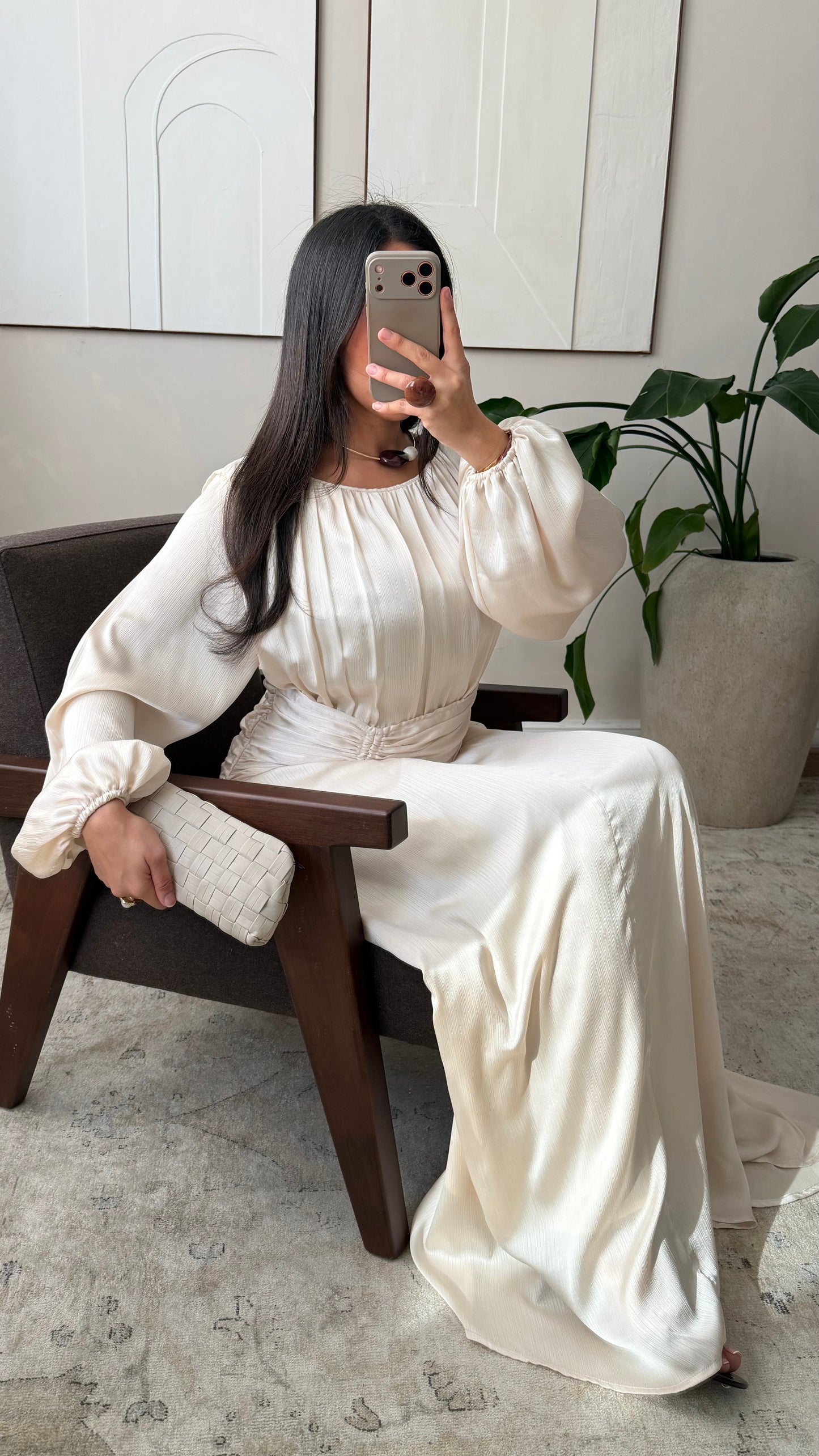Robe Satinee Wendy I Beige
