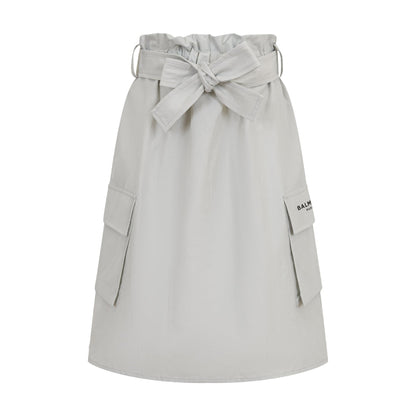Balmain Kids Patch Pocket Skirt