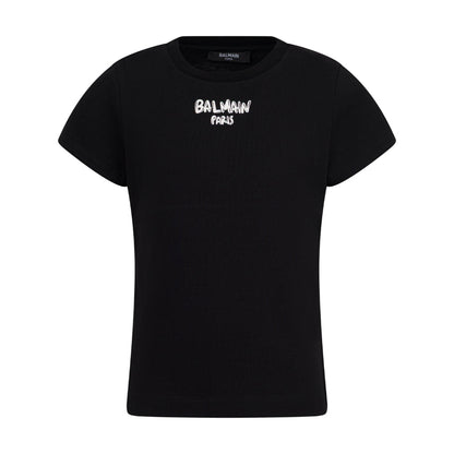 Balmain Kids Logo Print T-shirt