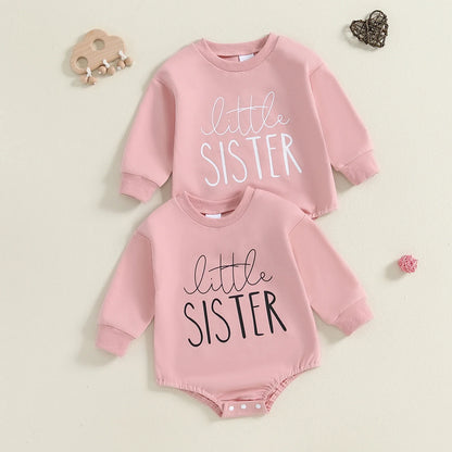 LITTLE SISTER Long-Sleeve Onesie