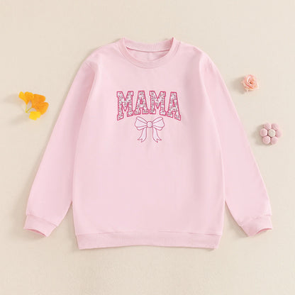 MAMA/MINI Pink Sweatshirts