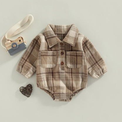 LOGAN Plaid Onesie
