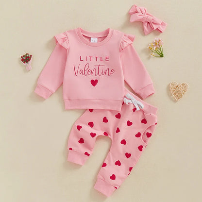 LITTLE VALENTINE Ruffle Outfit