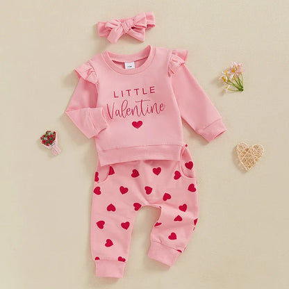 LITTLE VALENTINE Ruffle Outfit