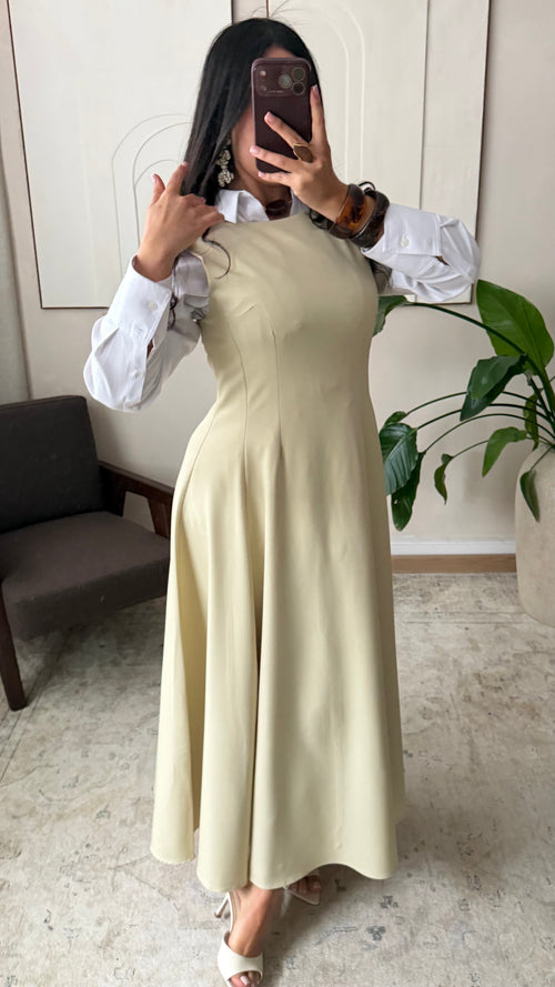 Robe Sans Manches Ajustee I Vert Deau