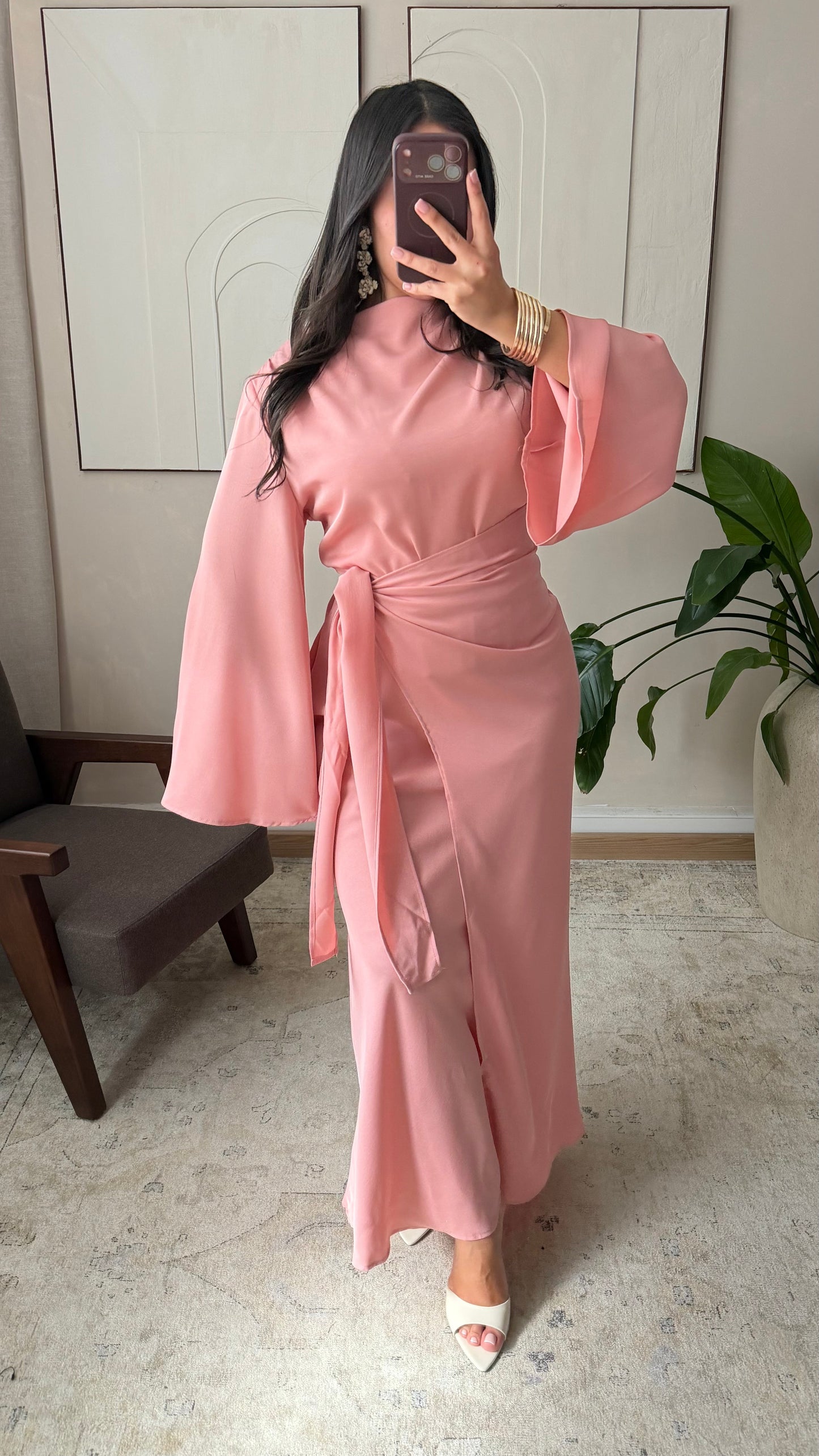 Robe A Nouer Sans Ouverture I Rose
