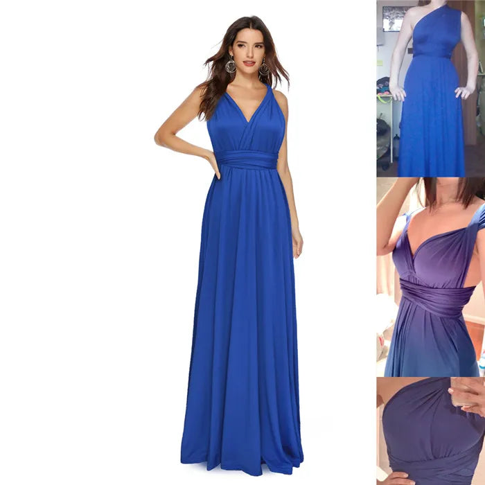Women Long Party Dress Club Floor-Length Summer Backless Bandage Maxi Dress Multiway Bridesmaids Boho Women Dress Vestidos