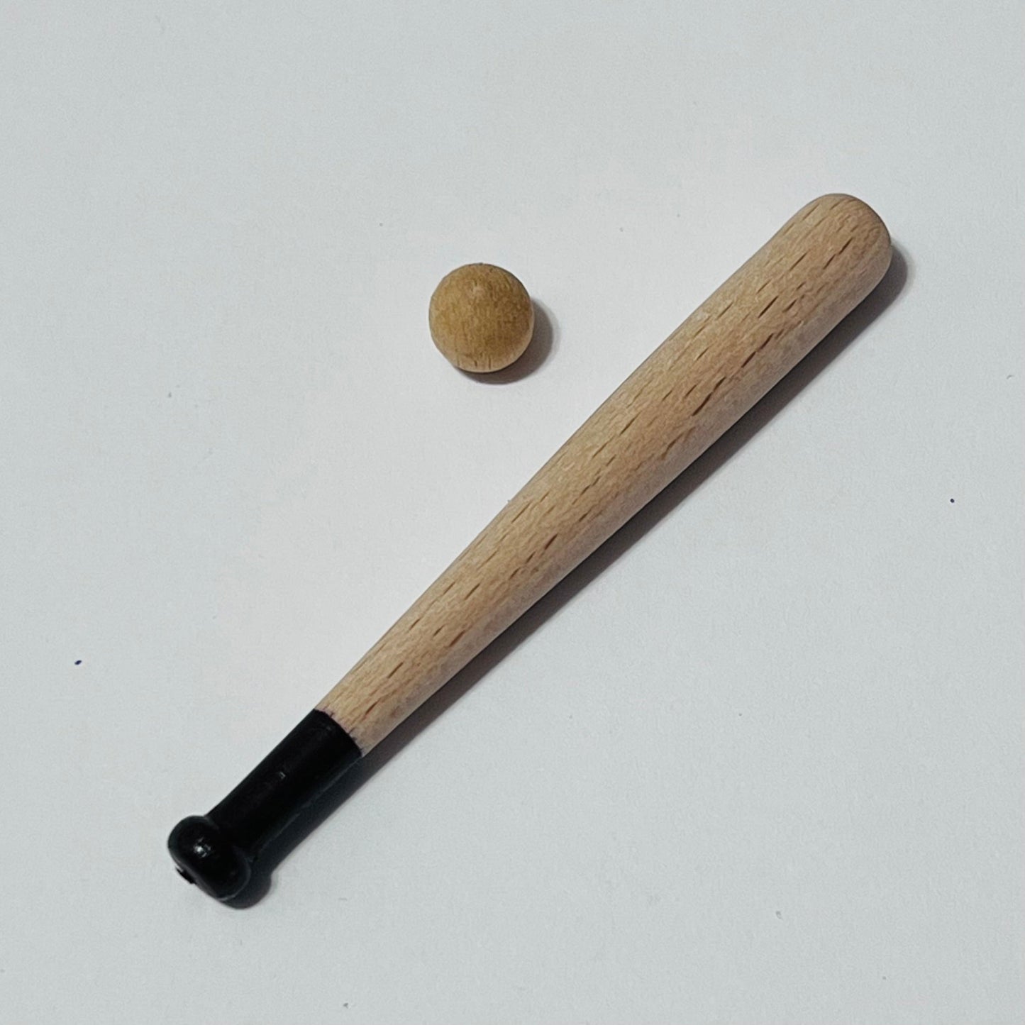 Baseball Bat and Ball - 1/12 Scale Dollhouse Miniature