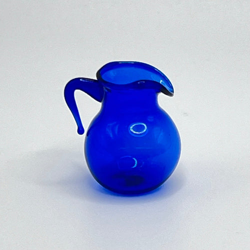 Cobalt Blue Carafe - Glass - 1/12 Scale Dollhouse Miniature