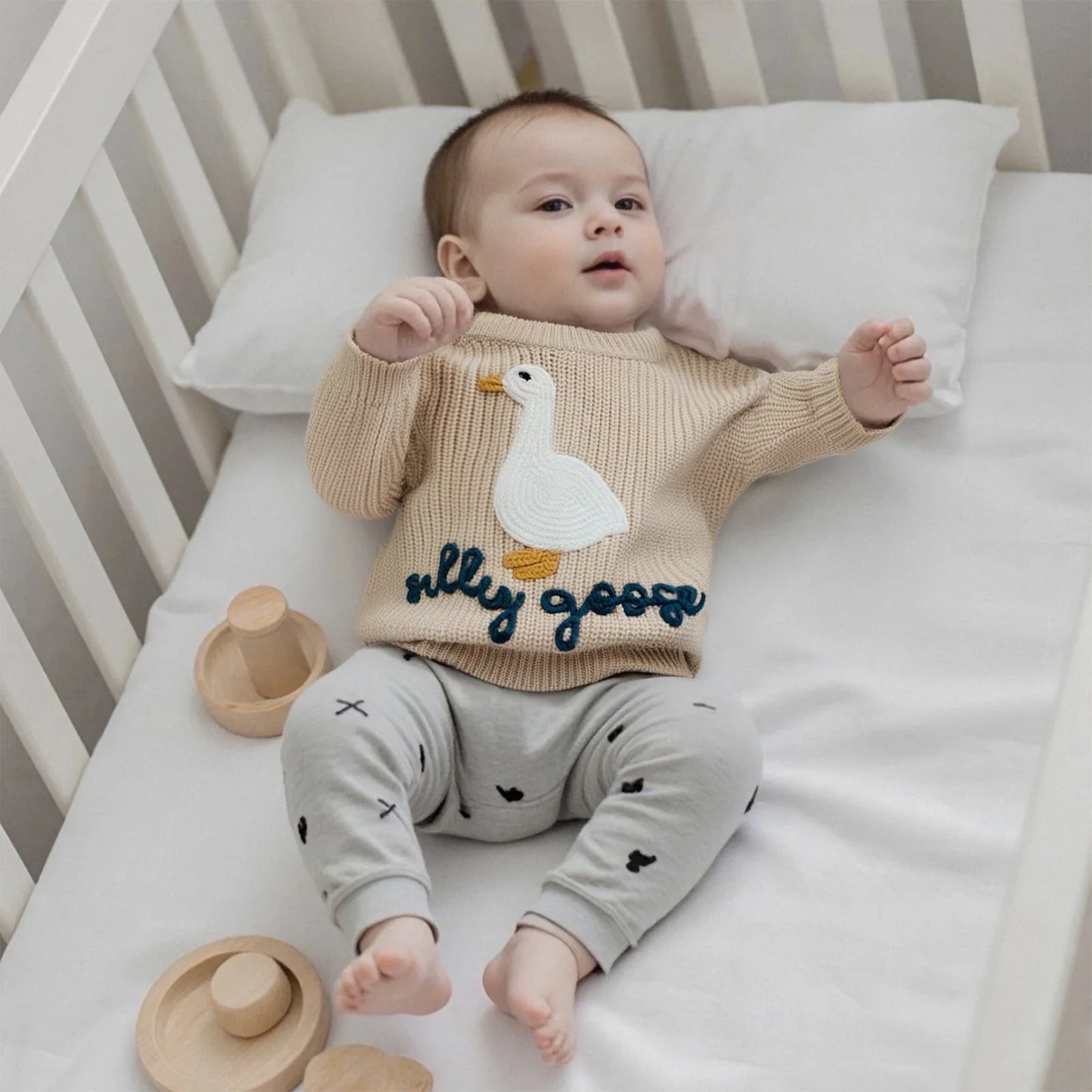 SILLY GOOSE Knitted Sweater