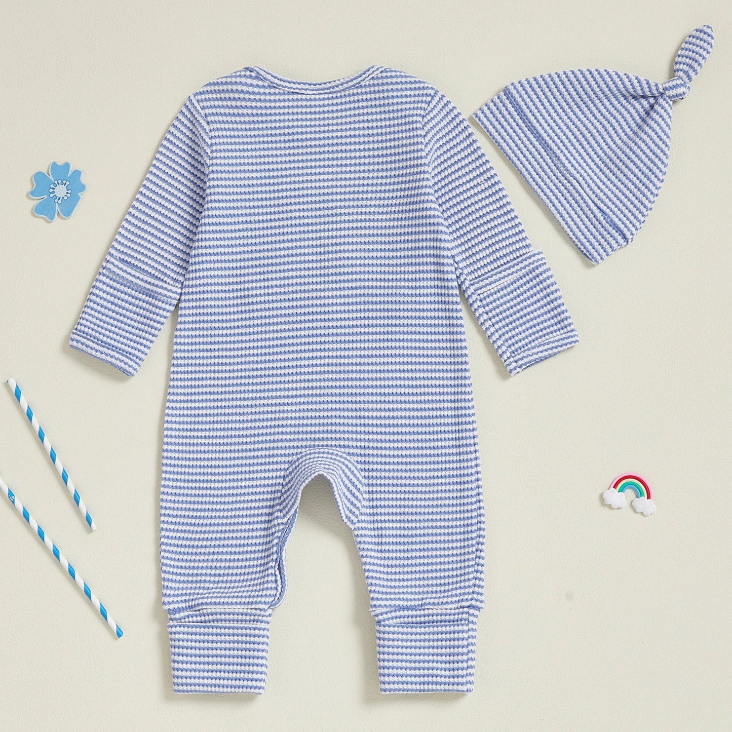 MAMA'S BOY Striped Jumpsuit