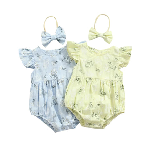 KEELEY Floral Embroidered Romper