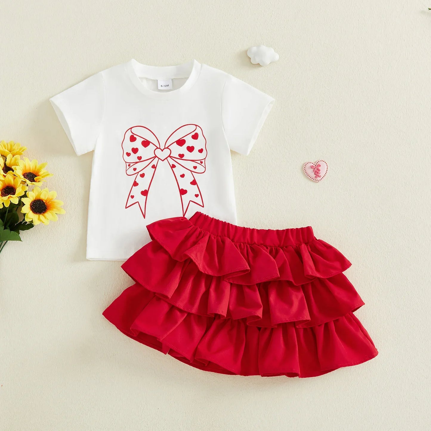 BOWTIE Layered Skirt Outfit