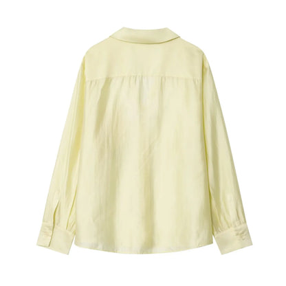 2026 New Women's Spring Shirts Fashion Loose Elegant Office Shirts Chic Street Comfort Youth Travel Holiday Shirt Tops
