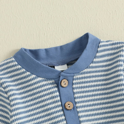 TOMMY Striped Jumpsuit with Beanie