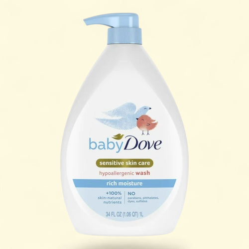 Baby Dove Sensitive Liquid Body Wash, 34 oz