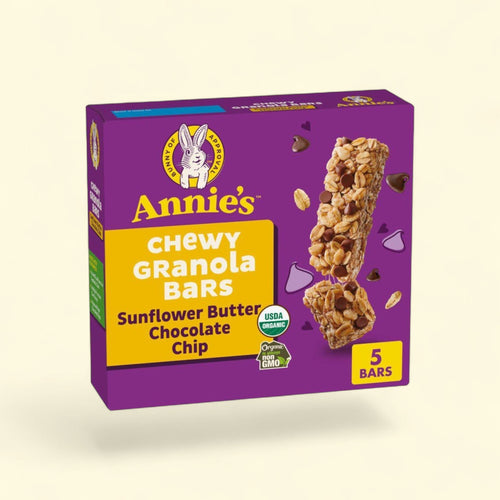Annie's Chewy Granola Bars, Sunflower Butter Chocolate Chip, 5ct