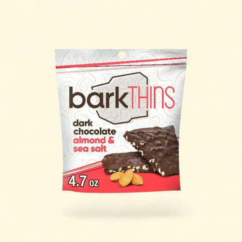 Barkthins Dark Chocolate Almond Sea Salt Snacking Chocolate, 4.7 oz