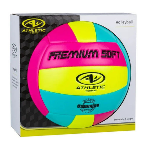 Athletic Works Volleyball, Size 5 Neon