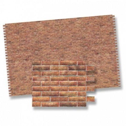 Brick Paper - Used Brick (Light Colour) - 1/12 Scale Miniature