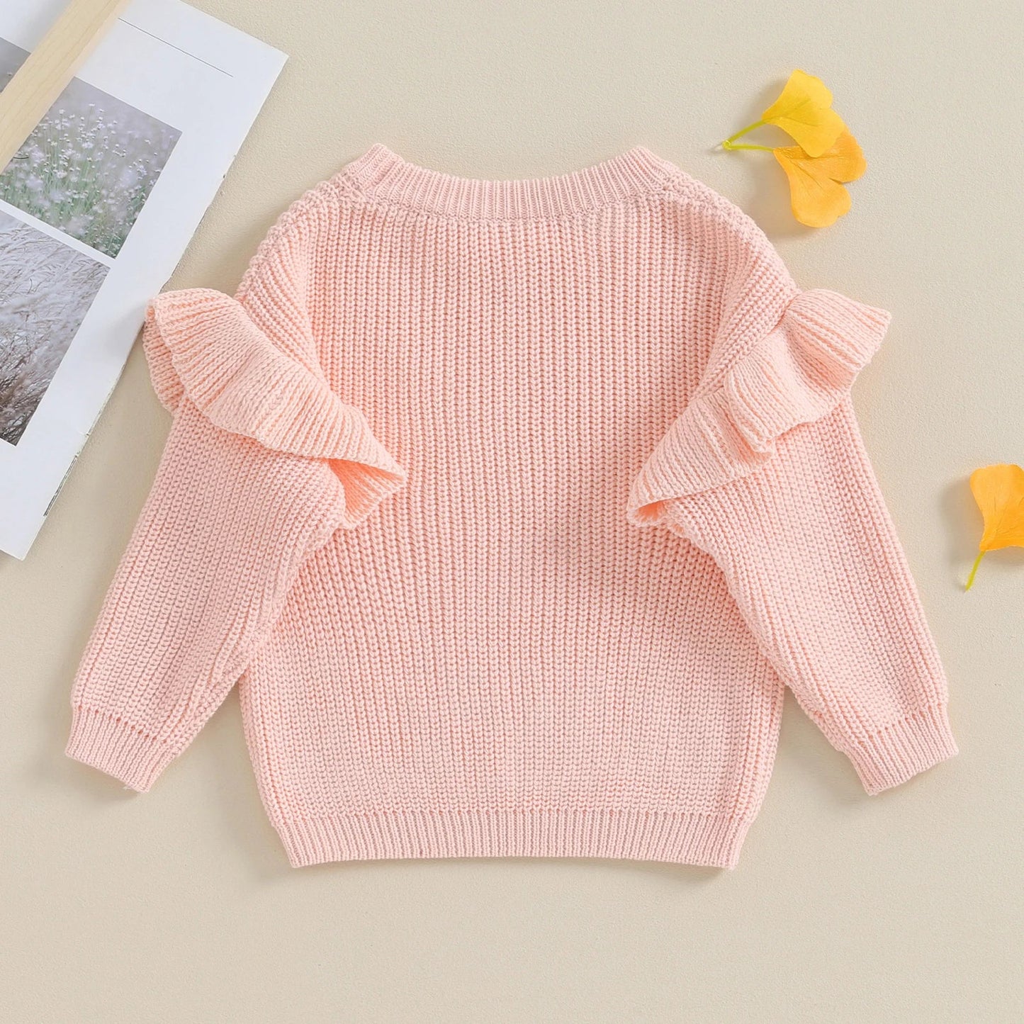 BELLA Ruffle Knitted Sweater