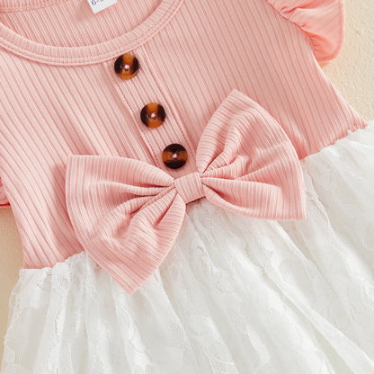 MABEL Lace Bowtie Dress