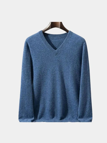 cashmere-v-neck-knitwear-sweater-cross-crown