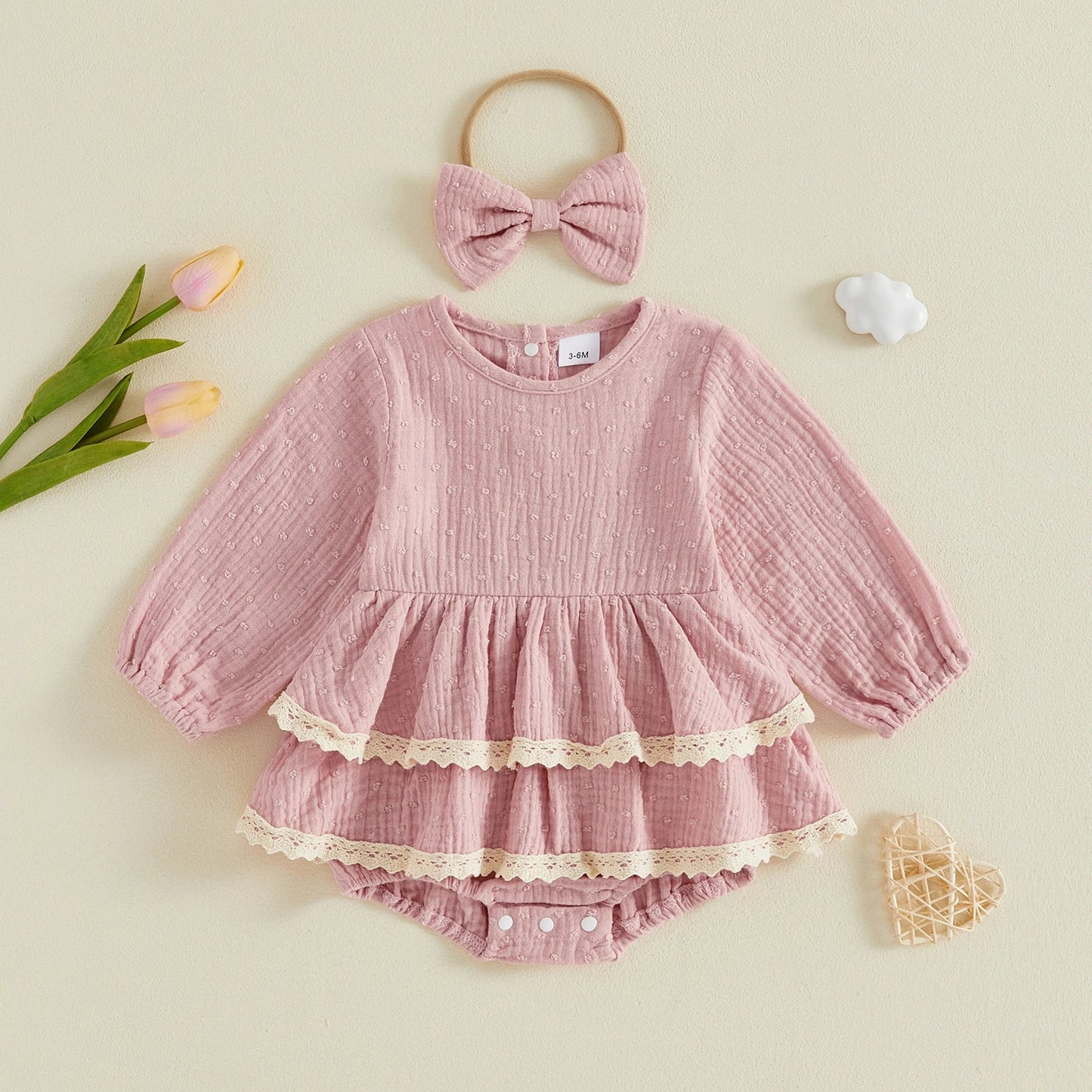 MADDIE Layered Romper Dress