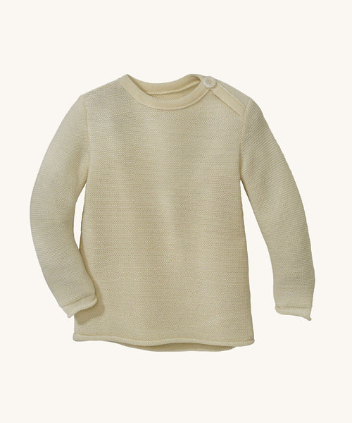Disana Merino Wool Melange Jumper - Natural