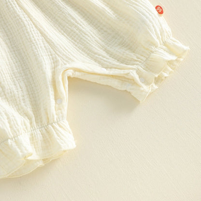 SHAY Smocked Jumpsuit with Sun Hat